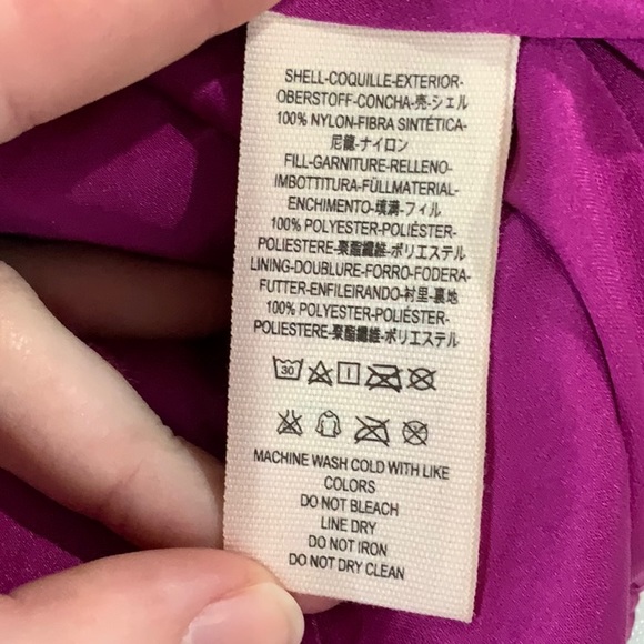 Free People Easy Quilted Purple Bomber Jacket C3 - Picture 10 of 11